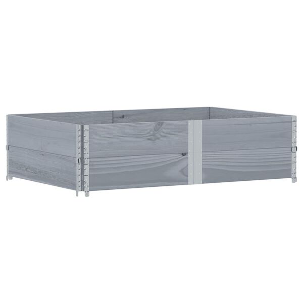 vidaXL Jardini&egrave;re gris 150x100 cm bois de pin massif