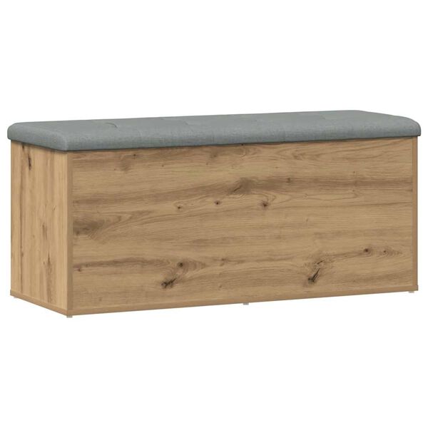 vidaXL Banc de rangement Ch&ecirc;ne artisanal 102x42x45 cm Bois d'ing&eacute;nierie
