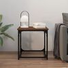 vidaXL Table d'appoint Ch&ecirc;ne marron 40x40x40 cm Bois d'ing&eacute;nierie