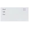 vidaXL Tableau noir magn&eacute;tique mural Blanc 100x50 cm Verre tremp&eacute;