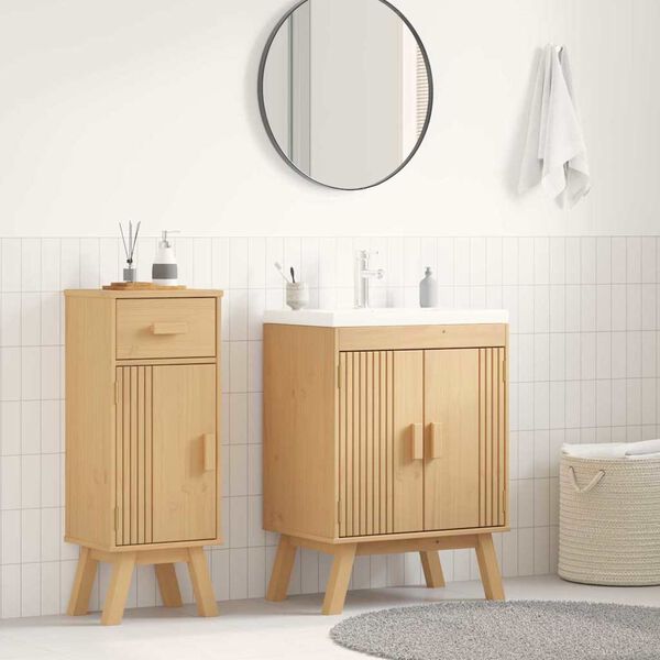 vidaXL Meuble de base Olden Marron 60 x 40 x 80 cm Bois de pin massif