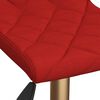 vidaXL Chaises &agrave; manger pivotantes lot de 2 rouge bordeaux velours