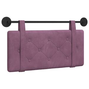 vidaXL T&ecirc;te de lit suspendue Pourpre 90 x 55 x 5 cm Velours