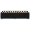 vidaXL Cadre de lit sans matelas noir 80x200 cm tissu