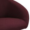 vidaXL Chaises pivotantes &agrave; manger lot de 2 violet tissu