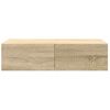vidaXL &Eacute;tag&egrave;re murale avec tiroirs ch&ecirc;ne sonoma bois d'ing&eacute;nierie