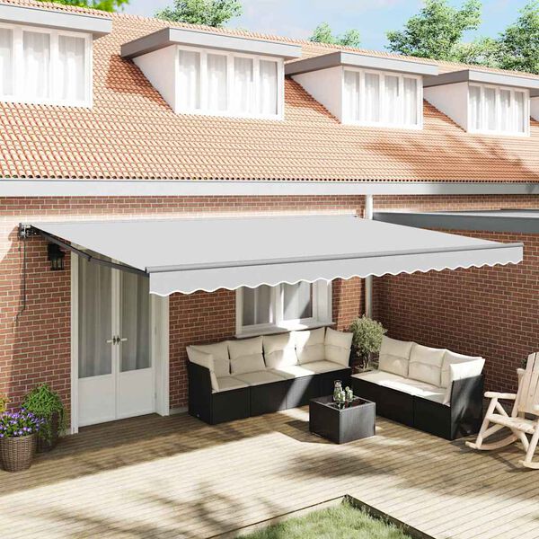 vidaXL Cadre d'auvent Anthracite 5 x 3 m Acier revêtu de poudre