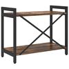 vidaXL &Eacute;tag&egrave;re Ch&ecirc;ne fum&eacute; 60 x 30 x 50 cm Bois d'ing&eacute;nierie