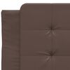 vidaXL Cadre de lit avec LED sans matelas Zadar marron 100x200 cm
