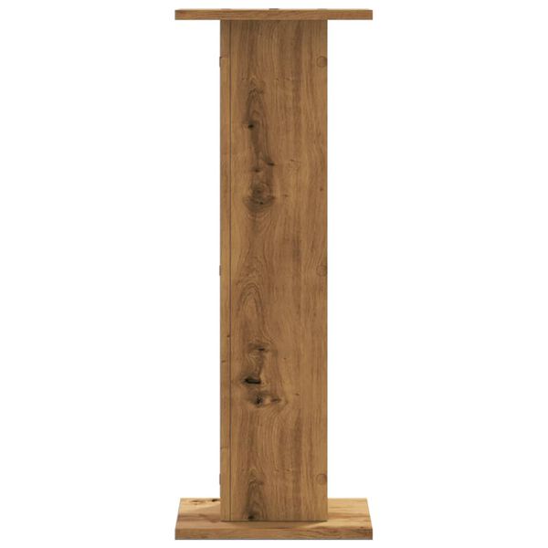 vidaXL Supports de haut-parleurs 2 pcs ch&ecirc;ne artisanal bois ing&eacute;nierie