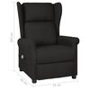 vidaXL Fauteuil de massage Noir Tissu