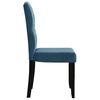 vidaXL Chaises &agrave; manger lot de 4 Bleu Velours