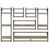 vidaXL Ensemble d'&eacute;tag&egrave;res murales avec &eacute;tag&egrave;re 6 pcs Ch&ecirc;ne artisanal