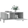 vidaXL Table basse gris b&eacute;ton 90x50x40 cm bois d'ing&eacute;nierie