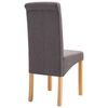 vidaXL Chaises &agrave; manger lot de 4 taupe tissu