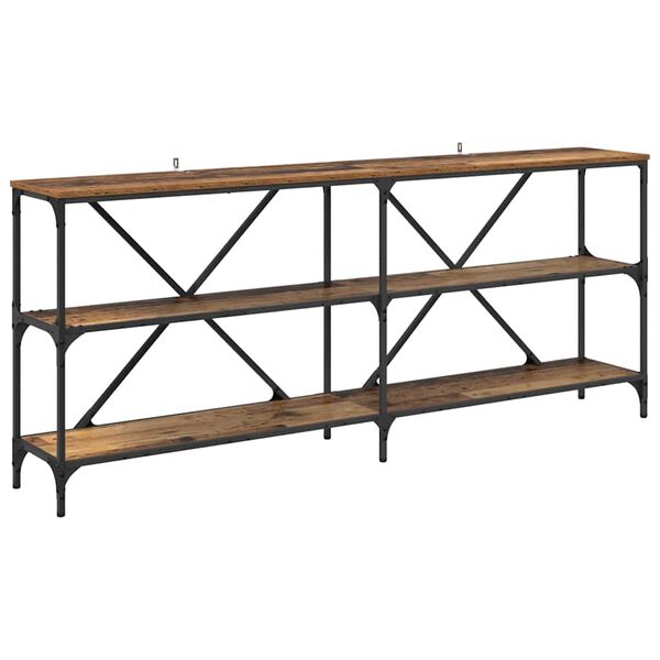 vidaXL Table console Bois ancien 180 x 30 x 75 cm Bois d'ing&eacute;nierie