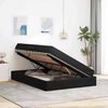 vidaXL Lit avec rangement et matelas Noir 140 x 190 cm Velours