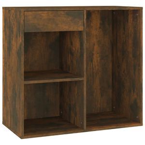 vidaXL Armoire cosm&eacute;tique Ch&ecirc;ne fum&eacute; 80x40x75 cm Bois d'ing&eacute;nierie