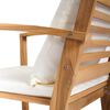 vidaXL Chaise avec coussin 2 pcs Marron et Cr&egrave;me 65 x 60 x 76,5 cm