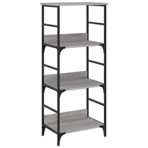 vidaXL Biblioth&egrave;que sonoma gris 50x33x117,5 cm bois d'ing&eacute;nierie