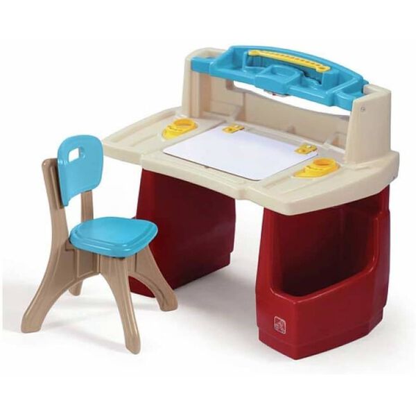 Step2 Bureau avec tabouret d'activit&eacute;s pour enfants
