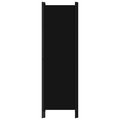 vidaXL Cloison de séparation 3 panneaux Noir 150x180 cm