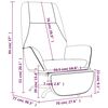 vidaXL Chaise de relaxation avec repose-pied Taupe Tissu microfibre