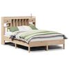 vidaXL Lit biblioth&egrave;que sans matelas 140x190 cm bois de pin massif
