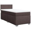 vidaXL Sommier &agrave; lattes de lit avec matelas Marron fonc&eacute; 90x190 cm