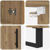 vidaXL Haut Armoire Ch&ecirc;ne artisanal 69,5 x 34 x 180 cm