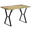 vidaXL Table &agrave; manger 120x60x76 cm Bois de r&eacute;cup&eacute;ration massif