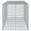 vidaXL Panier gabion avec couvercle 250x100x100 cm fer galvanis&eacute;