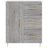 vidaXL Buffet haut Sonoma gris 69,5x34x180 cm Bois d'ing&eacute;nierie