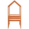 vidaXL Lit haut sans matelas cire marron 90x200 cm bois de pin massif