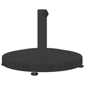vidaXL Pied de parasol 24.6 kg Noir Rond