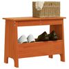 vidaXL Banc d'entr&eacute;e cire marron 60x28x45 cm bois de pin massif