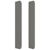 vidaXL T&ecirc;te de lit &agrave; LED Gris fonc&eacute; 93x16x118/128 cm Tissu