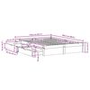 vidaXL Cadre de lit sans matelas blanc 150x200 cm bois de pin massif