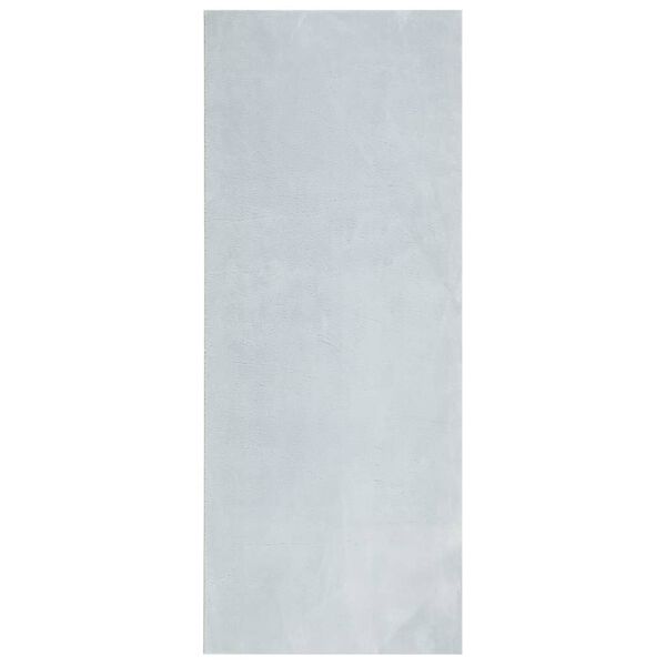 vidaXL Tapis HUARTE &agrave; poils courts doux et lavable bleu 80x200 cm