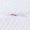 vidaXL Surmatelas Blanc 90 x 190 cm Tissu Jacquard