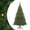 vidaXL Sapin de No&euml;l artificiel Vert 180 cm PVC, Acier et Plastique