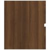 vidaXL Armoire d'&eacute;vier Ch&ecirc;ne marron 90x38,5x45 cm Bois d'ing&eacute;nierie