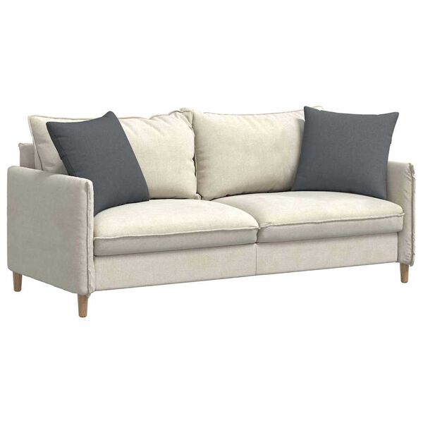 vidaXL Coussins de canap&eacute; 2 pcs Gris fonc&eacute; 50 x 50 cm tissu