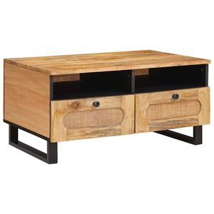 vidaXL Table basse avec tiroir Ch&ecirc;ne artisanal 80 x 54 x 40 cm