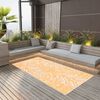 vidaXL Tapis d'ext&eacute;rieur ARAKIL Orange et blanc 120x180 cm PP