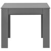 vidaXL Table à manger extensible Gris brillant 175x90x75 cm