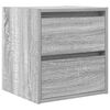 vidaXL Tables de chevet murales 2 pcs sonoma gris 38x34x40 cm