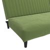 vidaXL Canap&eacute;-lit &agrave; 2 places avec repose-pied Vert clair Velours