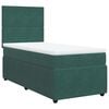 vidaXL Sommier &agrave; lattes de lit et matelas Vert fonc&eacute; 80x200 cm Velours