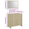 vidaXL Meubles de salle de bain Ch&ecirc;ne sonoma Bois d'ing&eacute;nierie